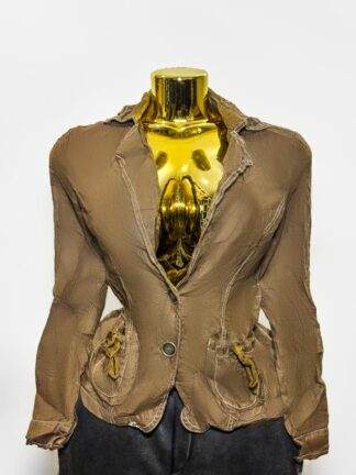 Taupe Textured Tailored Blazer (UK Size M/Bust 36 – Female Blazer) #039